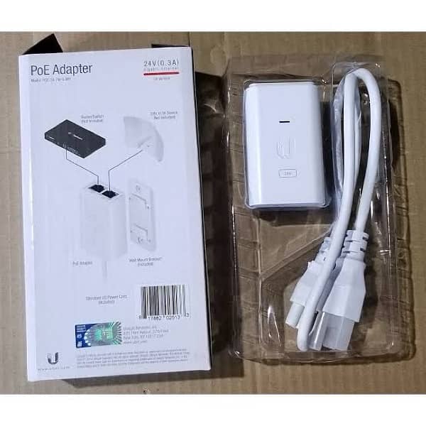 UBNT 24V 0.3A Original PoE Adapters - Cash on Delivery Available 0