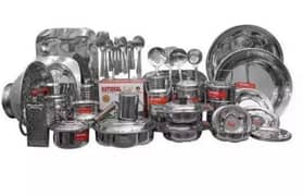 100% Stainless steel dinner set 60 piece heavy quality