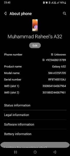 Samsung A32 12 / 128 condition 9.5/10