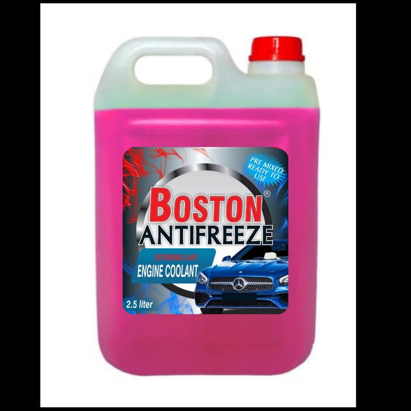 2.5 LITRE | PINK | BOSTON ANTIFREEZE ENGINE COOLANT | READY TO USE. 0