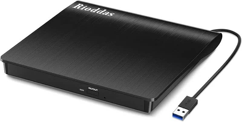 Amazon Branded Rioddas External CD/DVD Drive for Laptop USB 3.0 CD/DVD 0