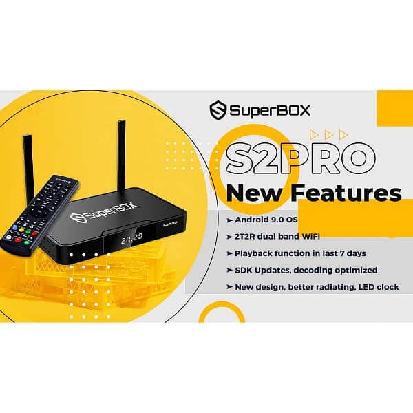Superbox S2 Pro 2gb 16gb Media Player, 6K TV Dual-Band Wi-Fi 2.4G/5G 7