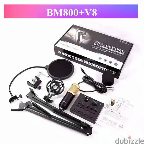 BM800 mic for youtube singing, tiktok live streaming voice over mic 3