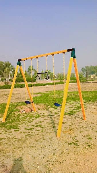 swing , slides , trampoline 3