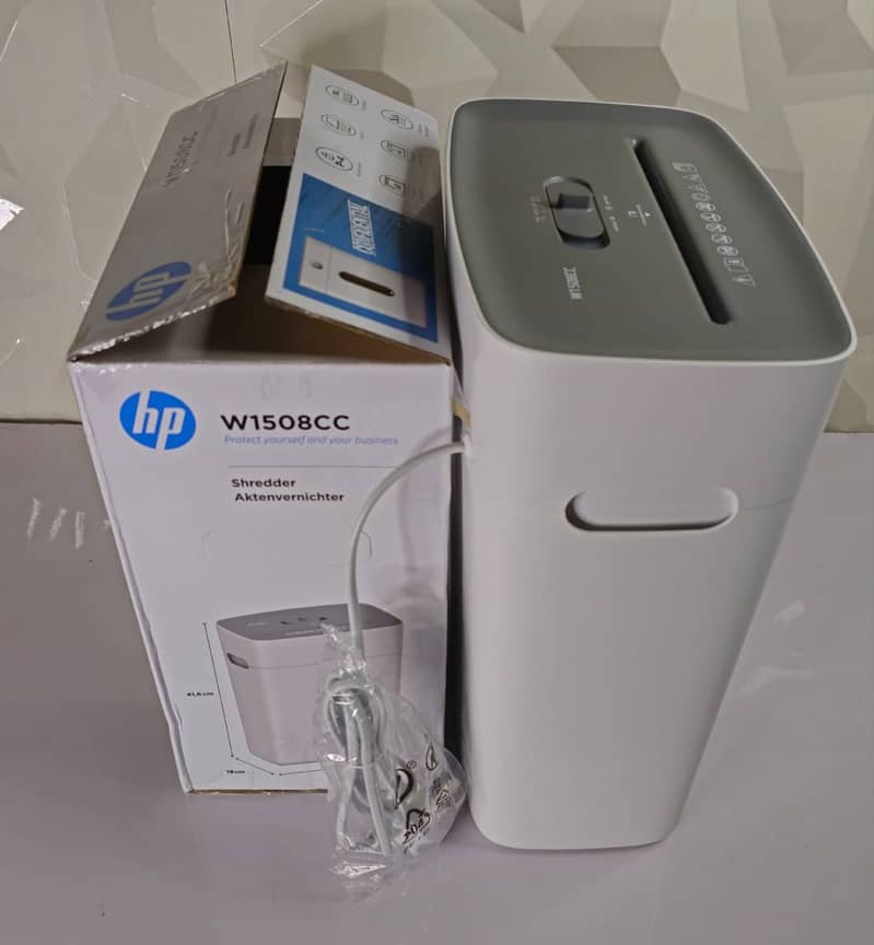 HP Brand Paper Shredder Model W1508CC 7