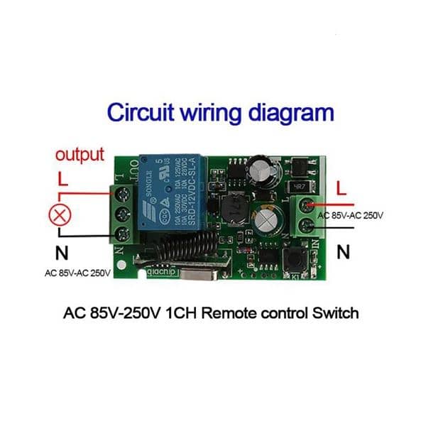 AC 250V 110V 220V 1CH 433Mhz Universal Wireless Remote Control Swi 3