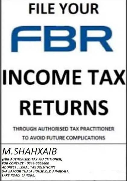 Tax Filer Registration/LLC Registration/Income Tax Return Filing/SECP 4