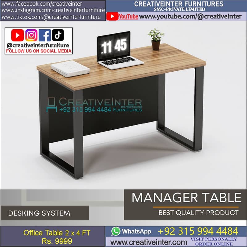 Office table Executive Chair Conference Reception Manager Table Desk 3