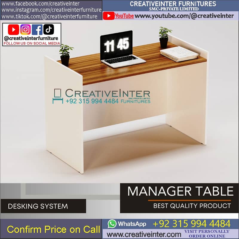 Office table Executive Chair Conference Reception Manager Table Desk 5