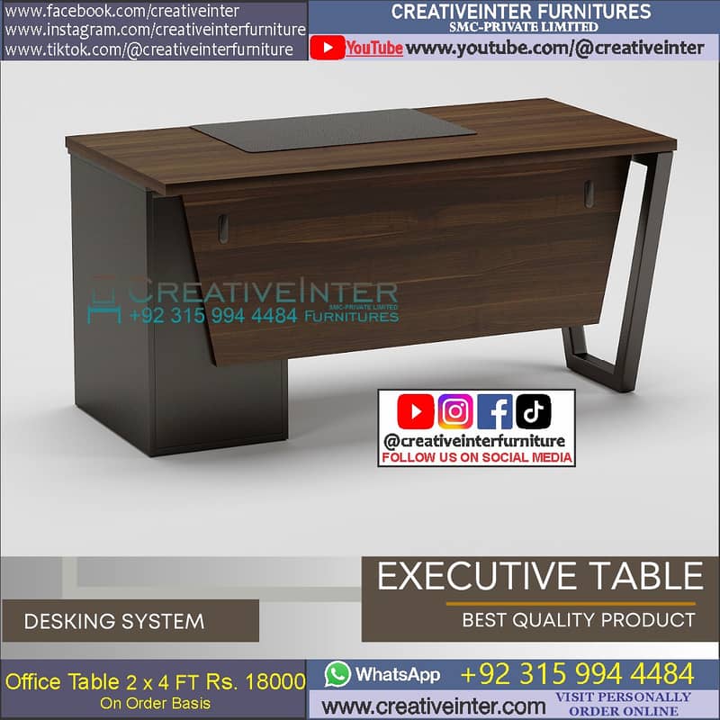 Office table Executive Chair Conference Reception Manager Table Desk 2