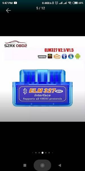 Super Mini ELM 327 Bluetooth V 2.1 OBD2 Diagnostic Scanner Tool 2