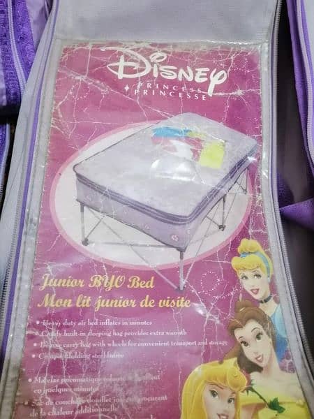 Disney Princess Folding Bed, Air Mattress & Sleeping Bag Set, Imported 7