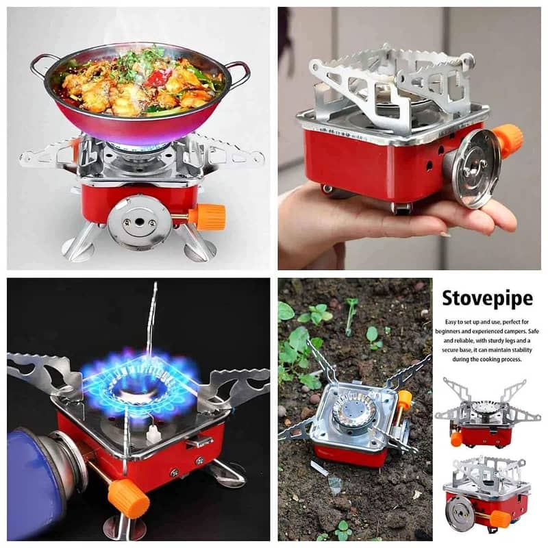 Portable Mini Travelling Stove with Gas Bottle | Traveling Stove 0