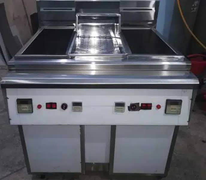 Double deep fryer/and all commercial kitchen equipment ,  pizza oven 1