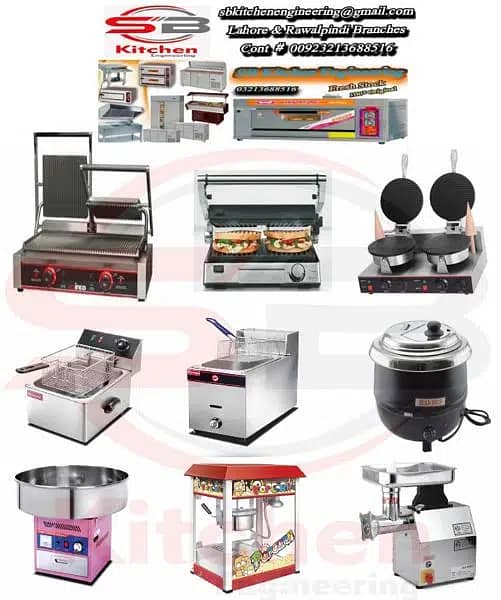 Commercial pizza oven sevenstar & other kitchen equipmentn/ deep fryer 15