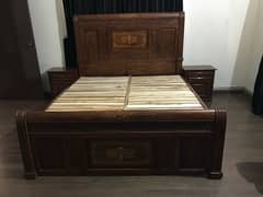 new bed for sale with side tables and dressing