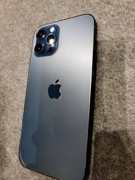 iphone 12 pro max 256gb Blue PTA Approved 0