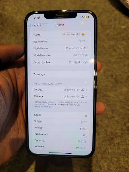 iphone 12 pro max 256gb Blue PTA Approved 7