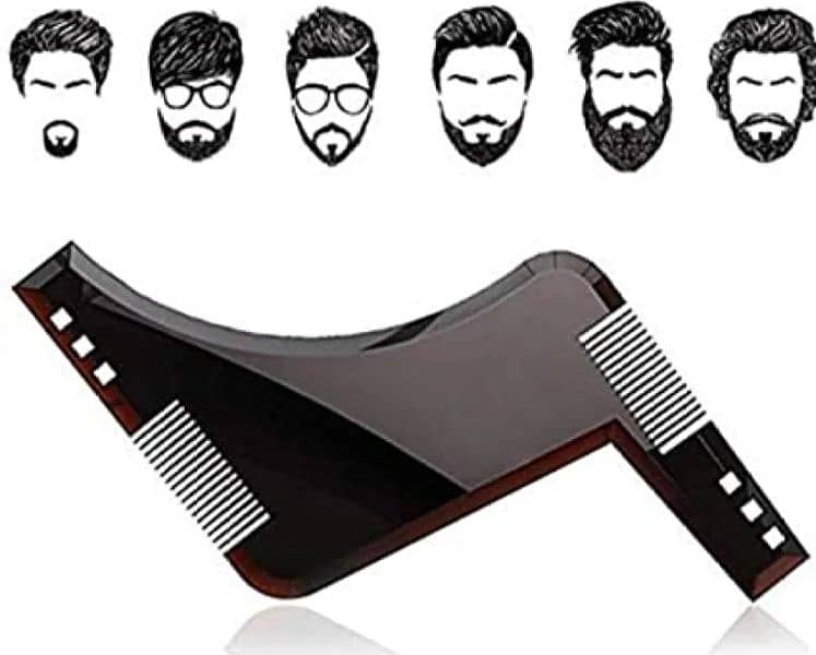 Double Side Beard Shaper PLUS Comb For Line Up and Men Beard 2