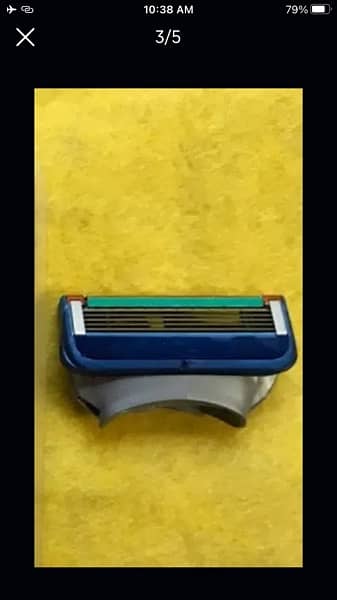Original Gillette Fusion 5+1 razor With 3 New Blades. Made in UK. 3