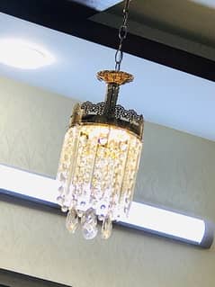 2 piece beautiful crystal glass chandelier for sell
