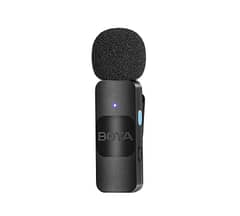 BOYA BY-V1 Wireless Microphone System, Omnidirectional for IOS Devices