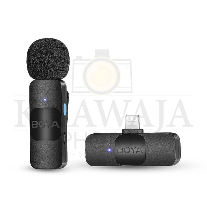 BOYA BY-V1 Wireless Microphone System, Omnidirectional for IOS Devices 2