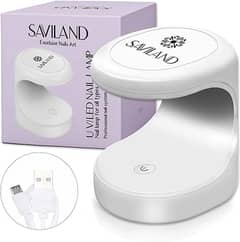 Saviland Mini Nail Lamp - 16W U V/LED Nail Dryer U V Light for Nails