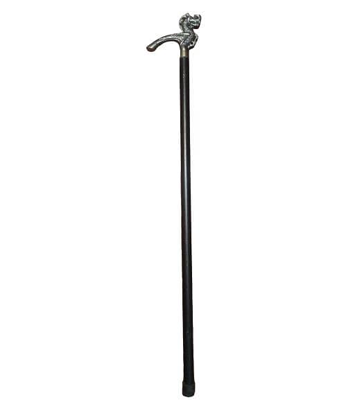 Antique Walking Stick, Markhor Metal Knob Stick, Walking Stick, Cane. 8