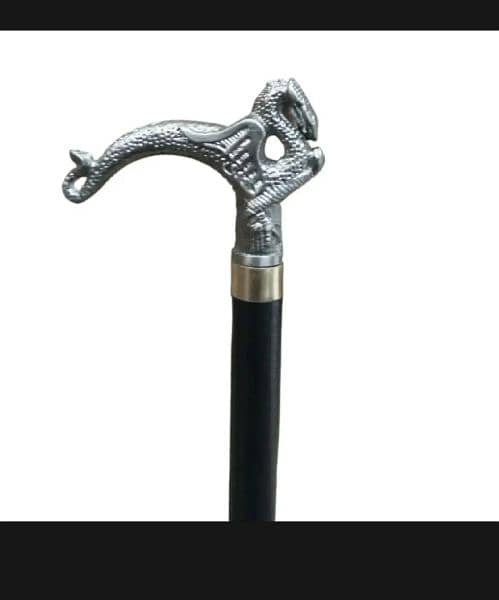 Antique Walking Stick, Markhor Metal Knob Stick, Walking Stick, Cane. 12