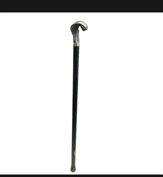 Antique Walking Stick, Markhor Metal Knob Stick, Walking Stick, Cane. 14
