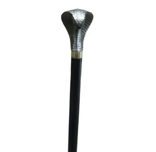Antique Walking Stick, Markhor Metal Knob Stick, Walking Stick, Cane. 16