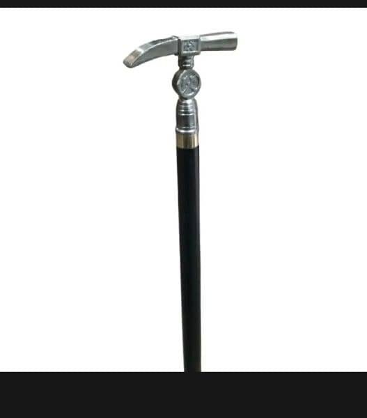 Antique Walking Stick, Markhor Metal Knob Stick, Walking Stick, Cane. 18
