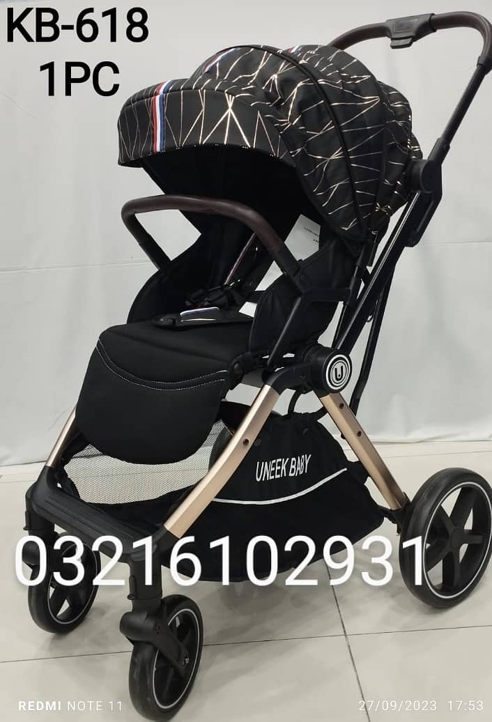 Imported Baby stroller pram best for New born 03216102931 4