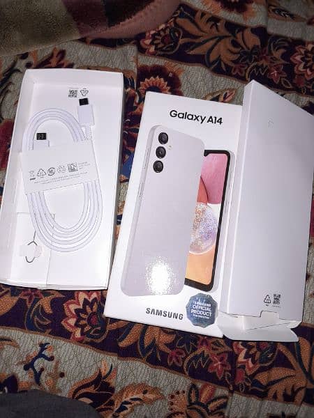 Samsung galaxy a14  6/128 silver 7 month warranty avaliable 8