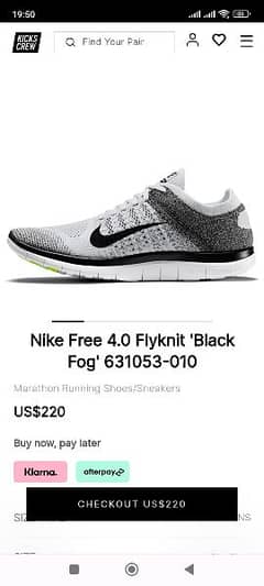 Nike Shoes Sneakers FLYKNIT BLACK FOG  (0332-0521233)
