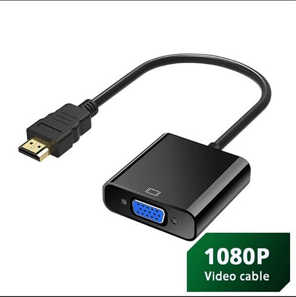 HDMI to VGA adapter with Audio Cable 4