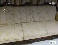 Wooden 5 seater sofa set