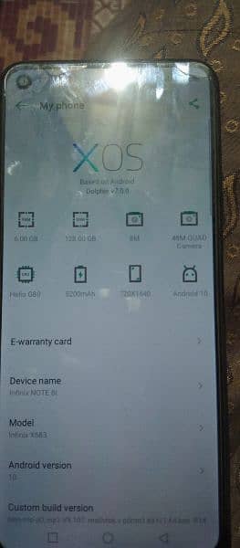 Infinix Note 8i 6/128 with box, not exchange 5
