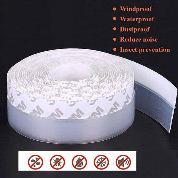 5 meter tape Windproof Silicon Sealing Tape For Window Ad Door Sealing 2