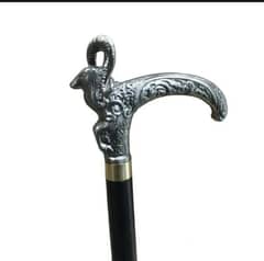 Luxury Markhor Metal Knob Stick, Walking Stick, Premium Walking Cane.