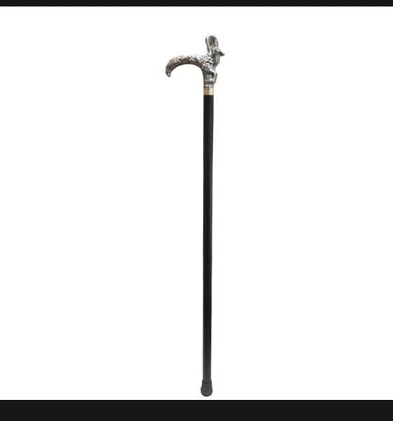 Luxury Markhor Metal Knob Stick, Walking Stick, Premium Walking Cane. 1