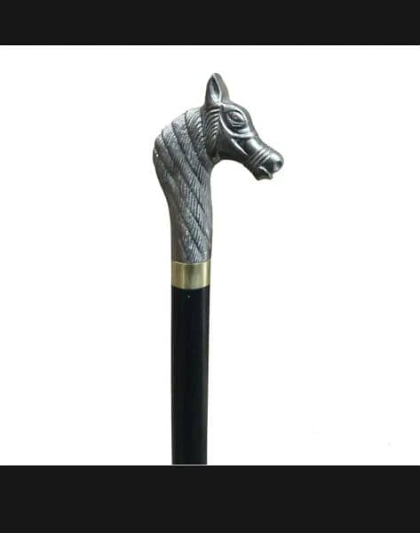 Luxury Markhor Metal Knob Stick, Walking Stick, Premium Walking Cane. 2
