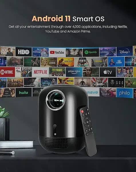 PCM-L010 Portable Android smart Projector with up to 151" screen size 2