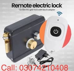 Main Gate Electric door lock wireless Remote control 12v