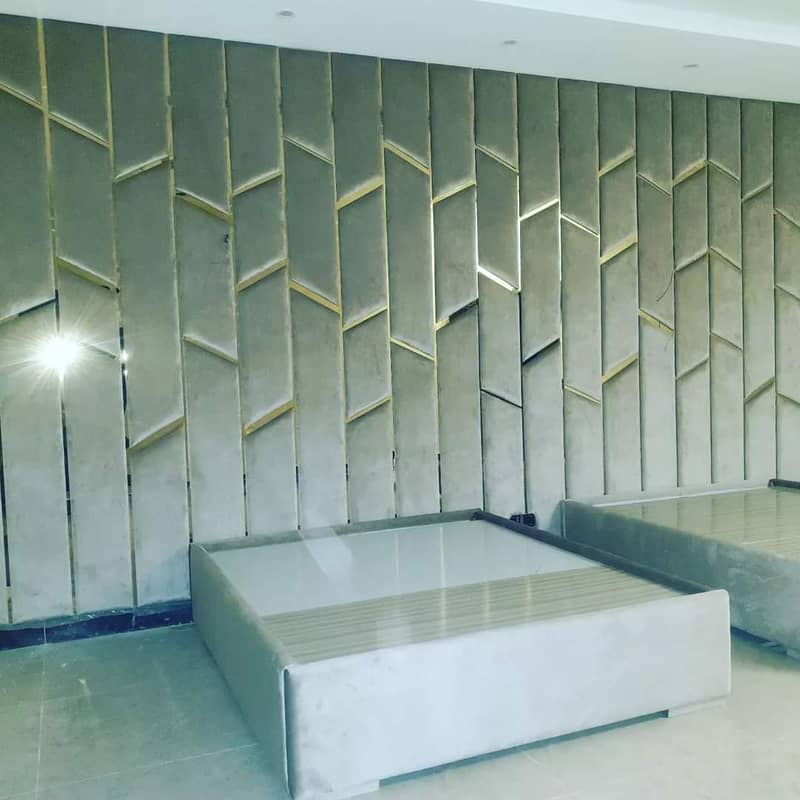 Media wall - fancy wall - feature wall - wpc wall panels 1
