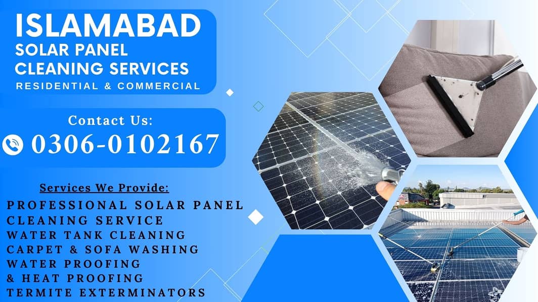 Water Proofing | Solar Panel | Sofa | Carpet | Water Tank Cleaning 1