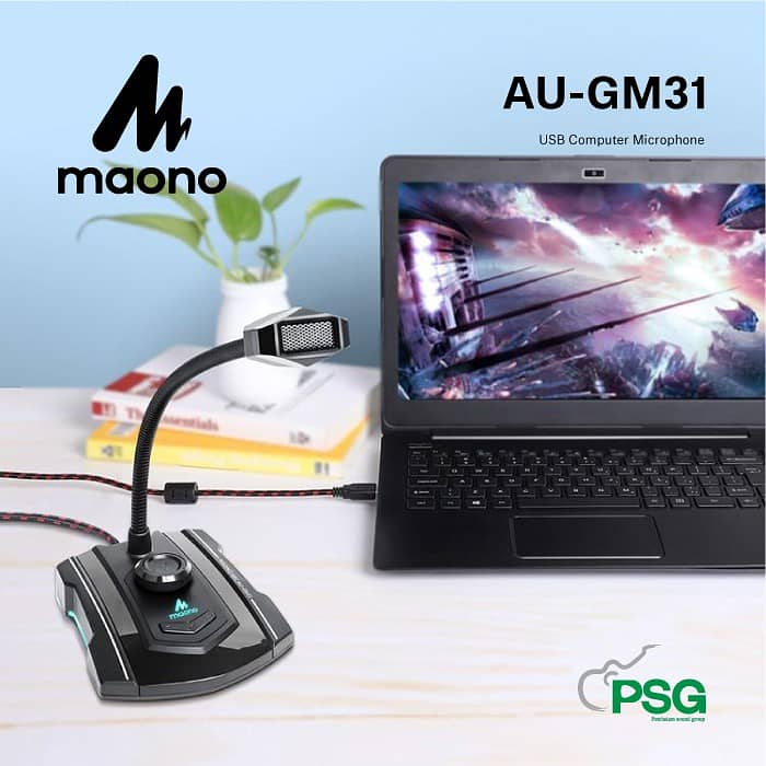 Maono GM31 USB Gaming,lecture recording microphone,voiceover mic 4