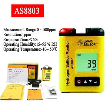 Hydrogen Sulfide Detector AS8803 Smart Sensor price in pakistan 0