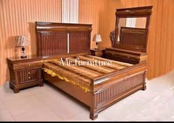 shesham wooden bed/solid wooden bed/almari/king size bed/showcase/bed 0